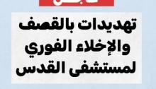 ALERT- New Threat to Evacuate PRCS Al quds Hospital