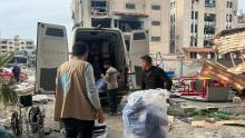 The HI team in Gaza was finally able to access the emergency stock in Gaza City and donated over 200 items, including around 150 wheelchairs, along with walkers, crutches, medical mattresses, and wound dressing kits. | © HI