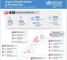 Impact of health attacks in the Gaza Strip 12 March 2024